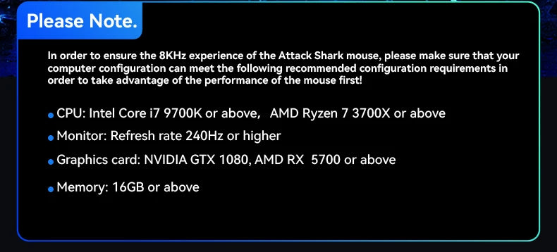 Attack Shark R2 bežični gaming miš PAW3950 8K od magnezijeve legure, lagani gaming miš s Bluetooth tri-mode povezivanjem za gaming/ured
