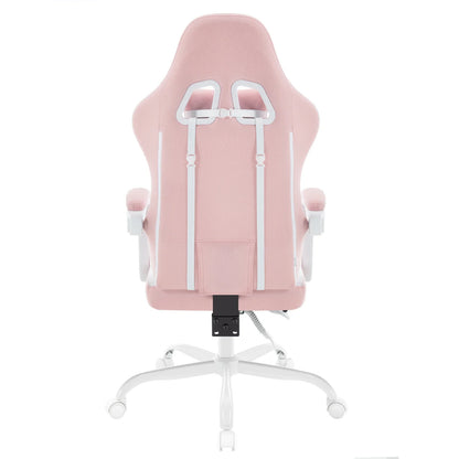 Silla de ordenador giratoria WOLTU con función de masaje, silla de oficina ergonómica con almohada y reposapiés, silla gaming ajustable en altura