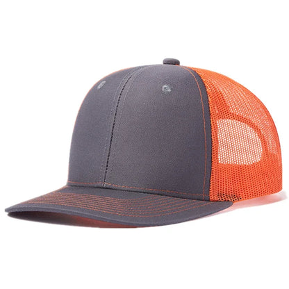 Hot Sale Unisex Cap Slight Curved Brim Style Trucker Hat  Men & Women Casual Outdoor Breathable Summer Cap