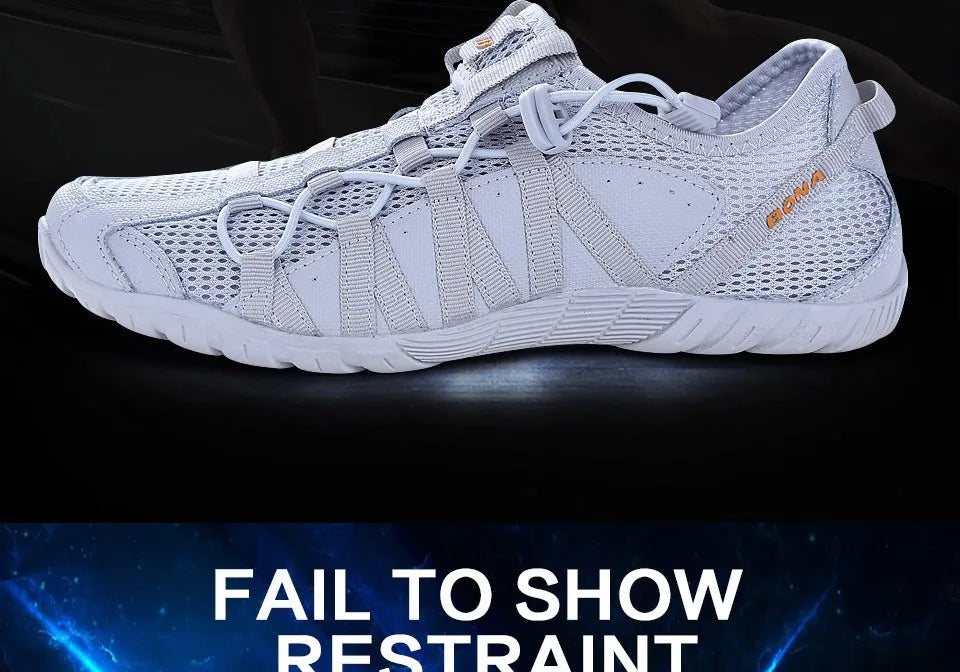 BONA New Popular Style Men Running Shoes Lace Up Athletic Shoes Outdoor Walkng jogging Sneakers Comfortable