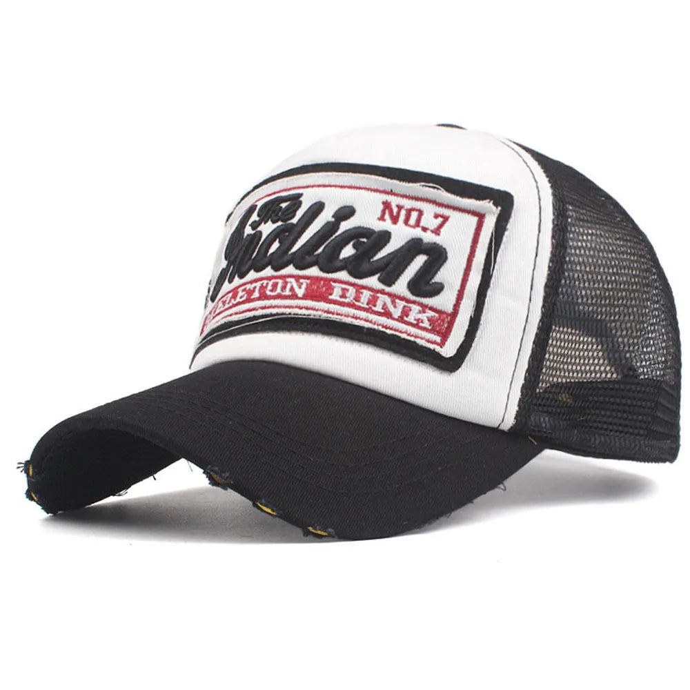 Streetwear Letter Embroidery Mesh Dad Baseball Cap Fashion Snapback Hip Hop Outdoor Y2K Trucker Hats Gorras F2719 for Women Men