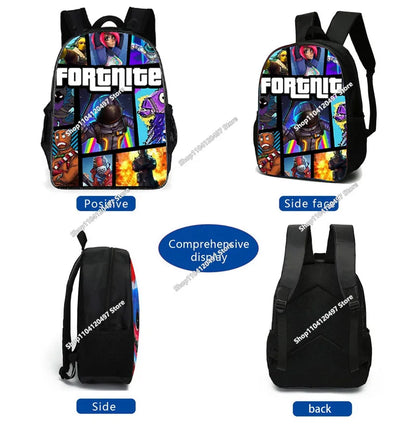 Fortnites SchoolBags Boys Girls Backpacks Large-capacity Knapsack High-quality Bookbags Fortress Night Figure Laptop Bag Gift