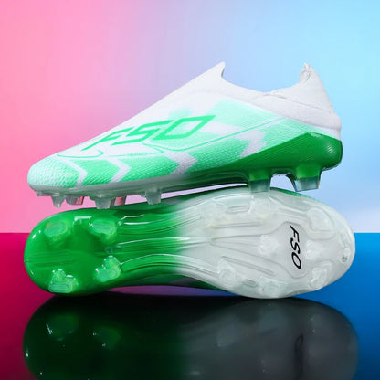 Nouvelles chaussures de football pour hommes, antidérapantes, à tige haute, pour terrain en herbe, chaussures de sport pour garçons, crampons d'extérieur très vendus, de haute qualité et légers.