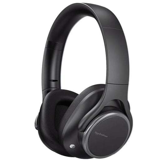 Casque ANC Bluetooth 6.0 sans fil supra-auriculaire avec volume rotatif, haut-parleur 40 mm, autonomie 50 h, Type-C, AUX 3,5 mm, léger