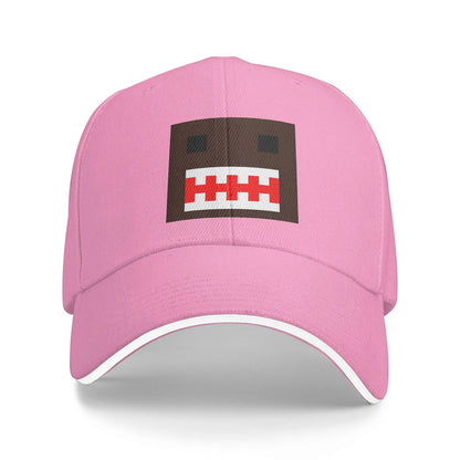 PIXEL Domo Kun Doll Face Sandwich Caps Men Women Hip-Hop,Baseball Caps Cute Funny Adjustable Fishing All seasons Hat