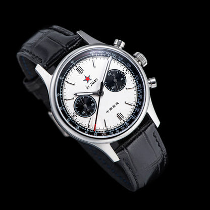 1963 Panda Pilot Chronograph Watch Men 40mm Air Force Sapphire Senior ST1901 Mechanical Wristwatches Retro Clock Men's Watch