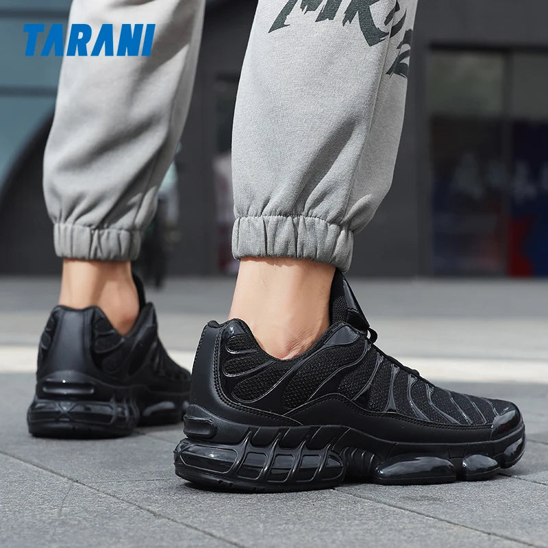 Men's Cushion Sports Shoes Lightweight Breathable Running Shoes Gym Workout Training Walking Comfortable Shock Absorption