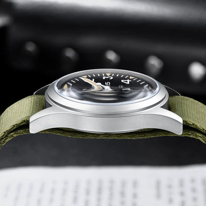 MILITREK 2026 New Military Retro Men's VH31 Quartz Watch 37mm Sapphire Stainless Steel 100m Waterproof C3 Luminous Watch for Men