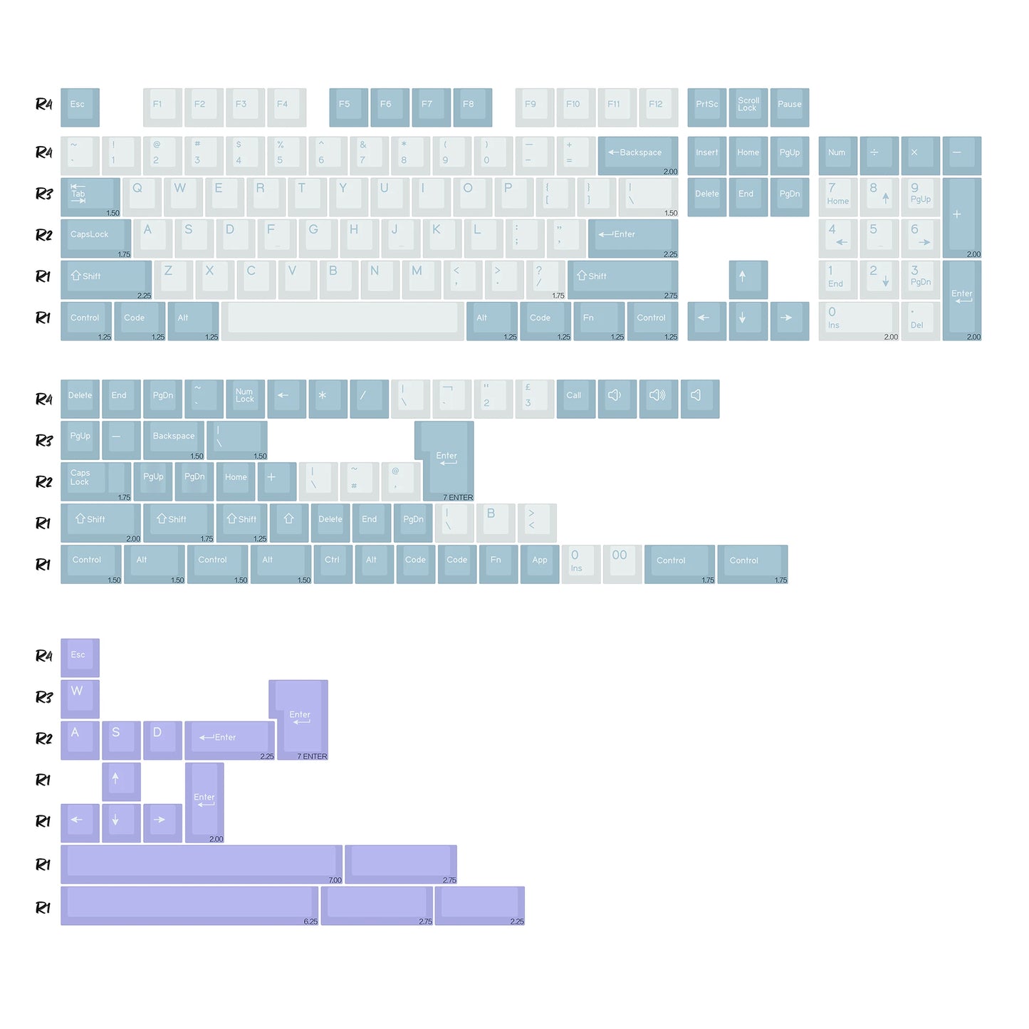 KBDiy GMK MarrsGreen Tastenkappen Retro PBT ISO Double-Shot Cherry-Profil Tastenkappen für MX-Switches Mechanische Gaming-Tastatur-Tastenkappen