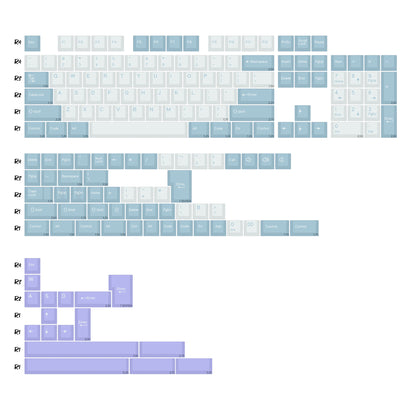 KBDiy GMK MarrsGreen Tastenkappen Retro PBT ISO Double-Shot Cherry-Profil Tastenkappen für MX-Switches Mechanische Gaming-Tastatur-Tastenkappen