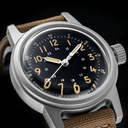 THORN Retro vojenské hodinky 36 mm s strojkem NH35A SHY-043 Sportovní hodinky Unisex Pánské a dámské Luxusní