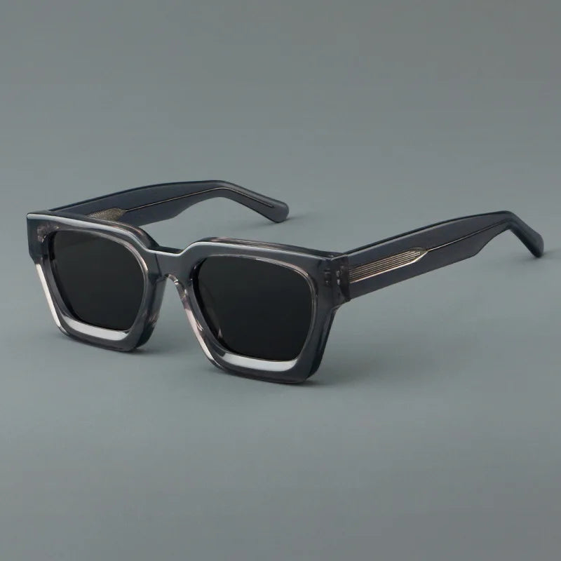 Luxury Acetate Frame Sun Glasses Rectangle Polarized Sunglasses Fashion Design High Quality UV400 Outdoors Eyewear Men Women
