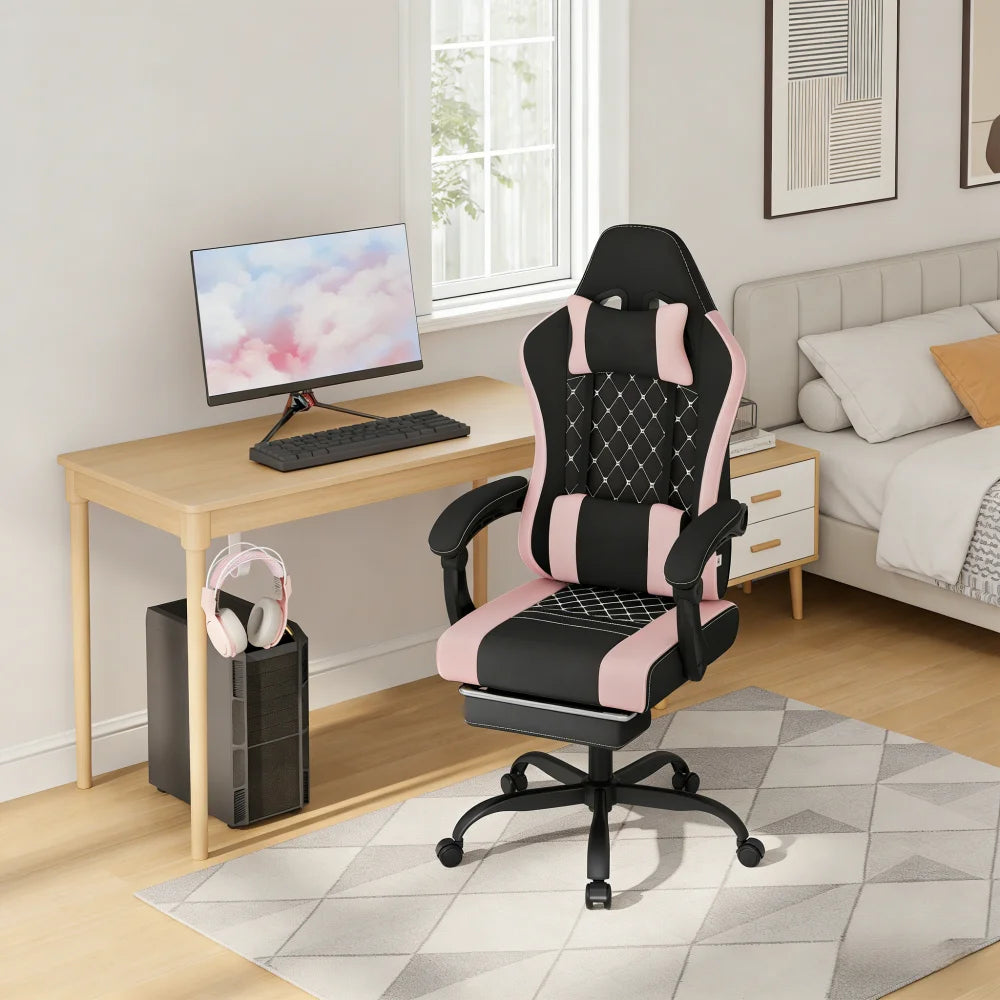Soft Massage Gaming Chair,Ergonomic Computer Chair,Swivel Office Chair(Office Chair Only)