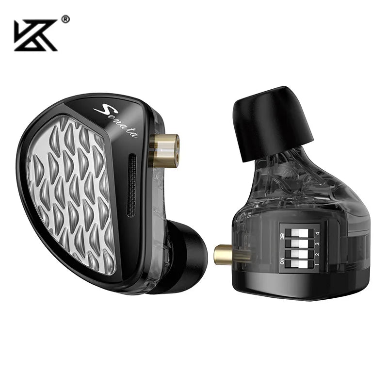 KZ Sonata 14BA Balanced Armature In-Ear Monitor Earphones, HiFi Monitoring Earbuds with 2PIN Detachable Cable for Music, Gaming & Studio Audio