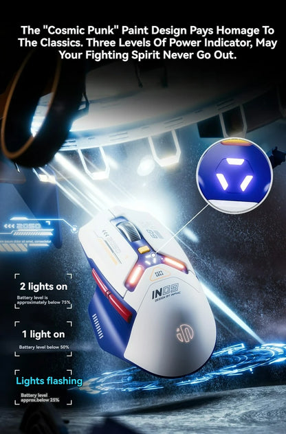 Tri-Mode Connection 10000DPI 2.4G Wireless Bluetooth Gaming Mouse PMW3325 RGB Light For PC Gaming Laptop and MAC