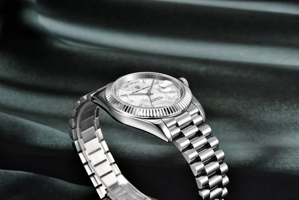 PAGANI DESIGN DD40 herenhorloge – Model in roségoud, luxe mechanisch polshorloge, automatisch uurwerk, saffierglas met antireflectiebehandeling, waterdicht
