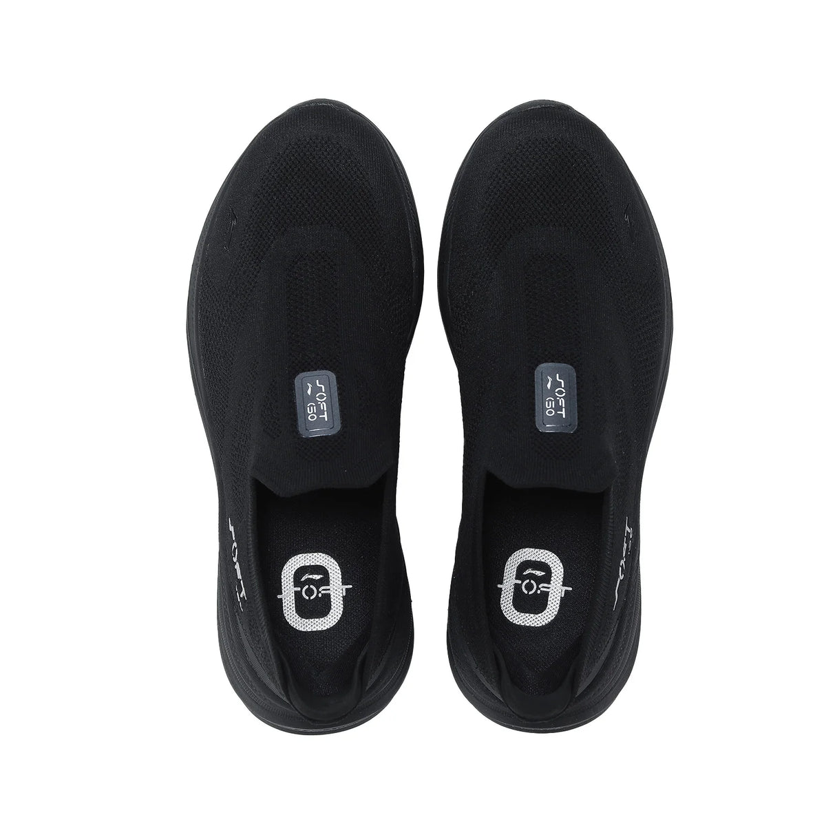 Męskie buty Li-Ning SOFT GO 2 KNIT slip-on do chodzenia, casualowe, amortyzowane, wygodne i stabilne, z siateczki LiNing, sneakersy sportowe do joggingu i na co dzień AGLV017