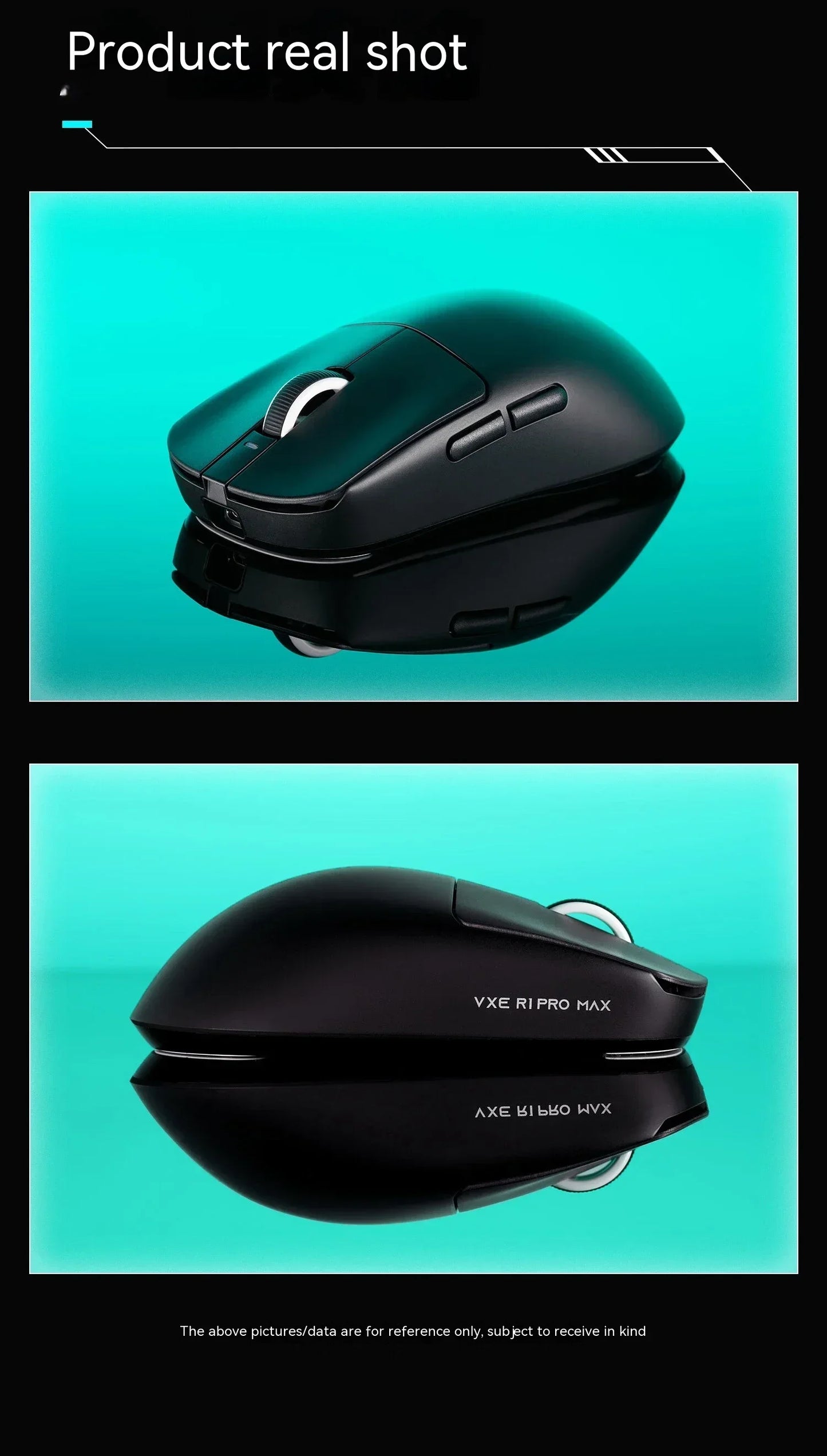 Mouse wireless VXE Dragonfly R1 Pro cu senzor Paw3395, Nordic 52840, 2khz, Smart Speed X, latență redusă, pentru birou, gamer și PC gaming