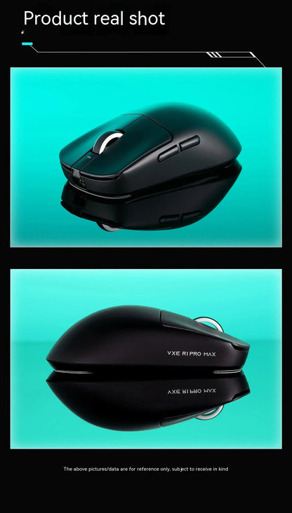Mouse wireless VXE Dragonfly R1 Pro cu senzor Paw3395, Nordic 52840, 2khz, Smart Speed X, latență redusă, pentru birou, gamer și PC gaming