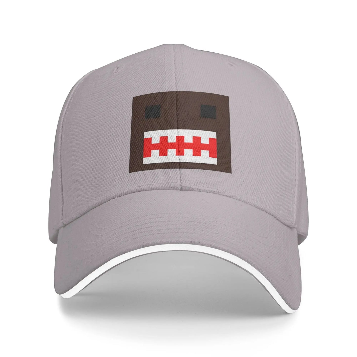 PIXEL Domo Kun Doll Face Sandwich Caps Men Women Hip-Hop,Baseball Caps Cute Funny Adjustable Fishing All seasons Hat