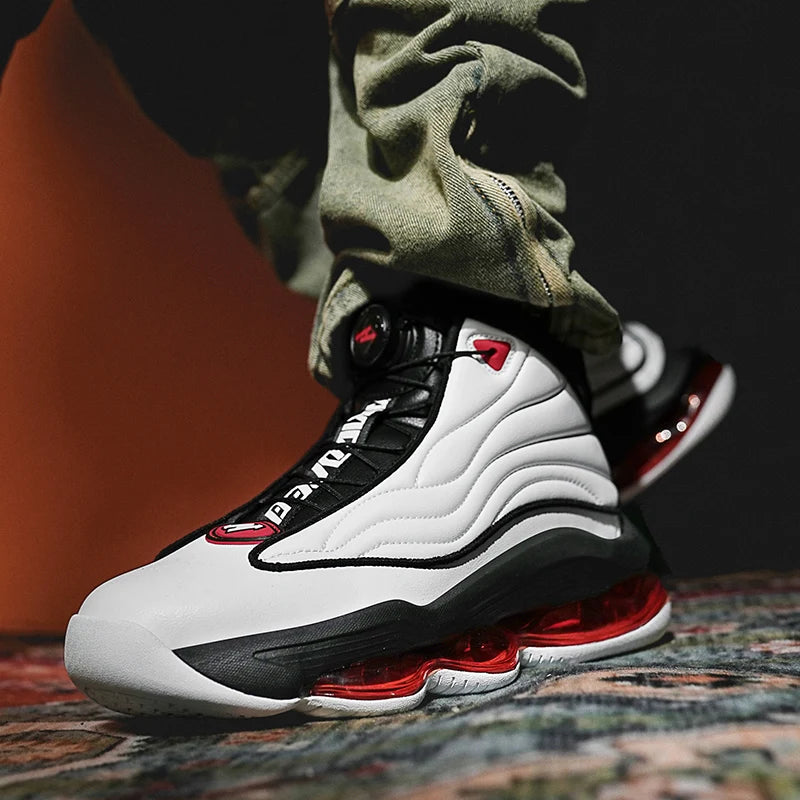 Chaussures de basket-ball pour hommes, respirantes, antidérapantes, portables, pour course à pied, entraînement de gymnastique, baskets d'athlétisme pour femmes