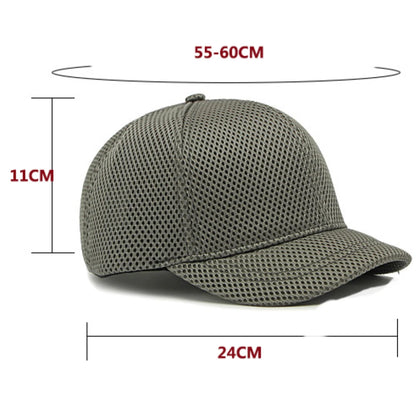 HT4828 5CM Short Brim Baseball Cap Male 6 Panels Baseball Hat Breathable Mesh Trucker Cap Men Women Solid Plain Snapback Cap