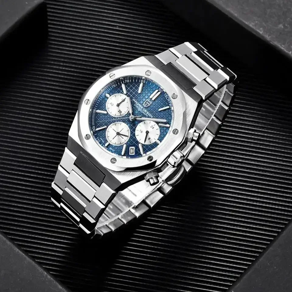 Pagani Design 2026 New Vk63 Fashionable Men V2 Quartz Chronograph Luxury Sapphire Stainless Steel Waterproof Sport 20Bar Luminou