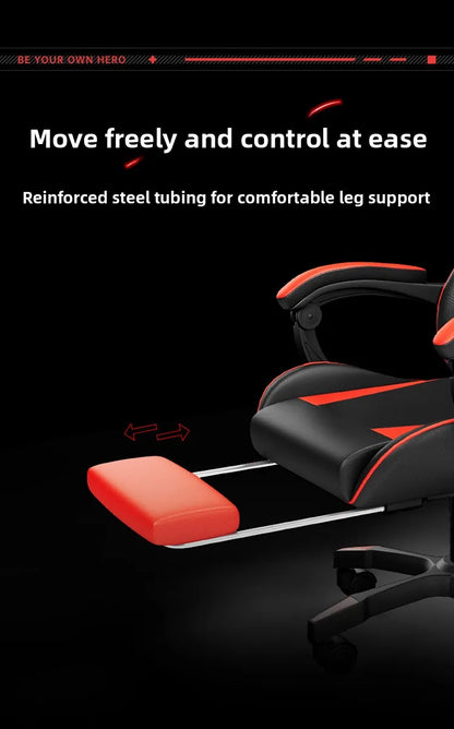 Gaming Chair Ergonomic Computer Desk Chair Reclining Home Office Gaming Chair with Back Support for Extended Sessions