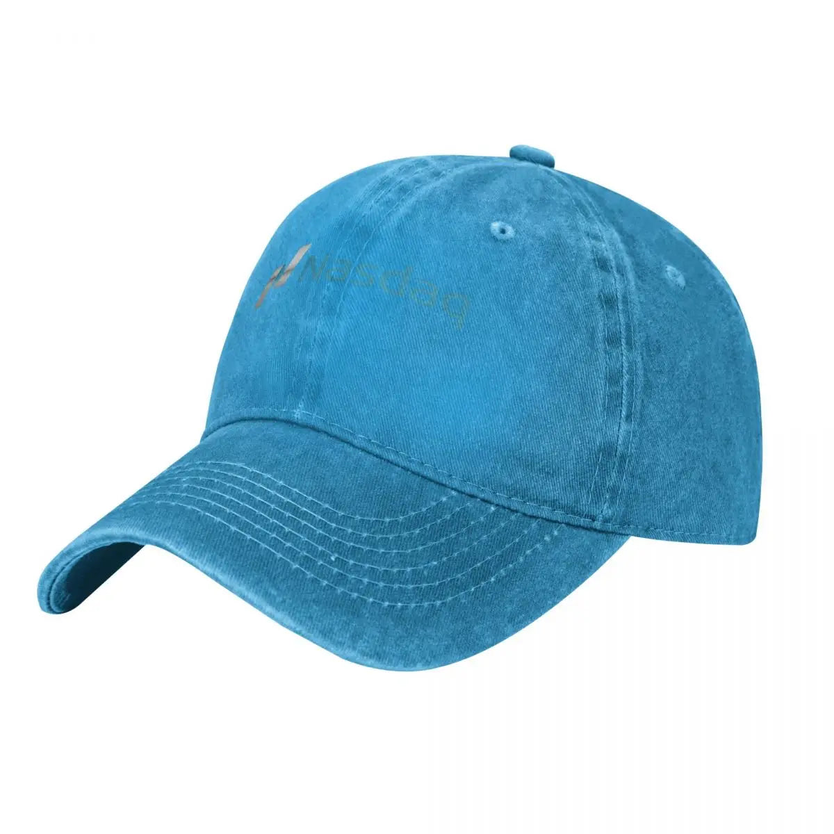Nasdaq Logo, Knitted Texture demin Trucker Hat Lightweight Men's Cap Cap Man Summer