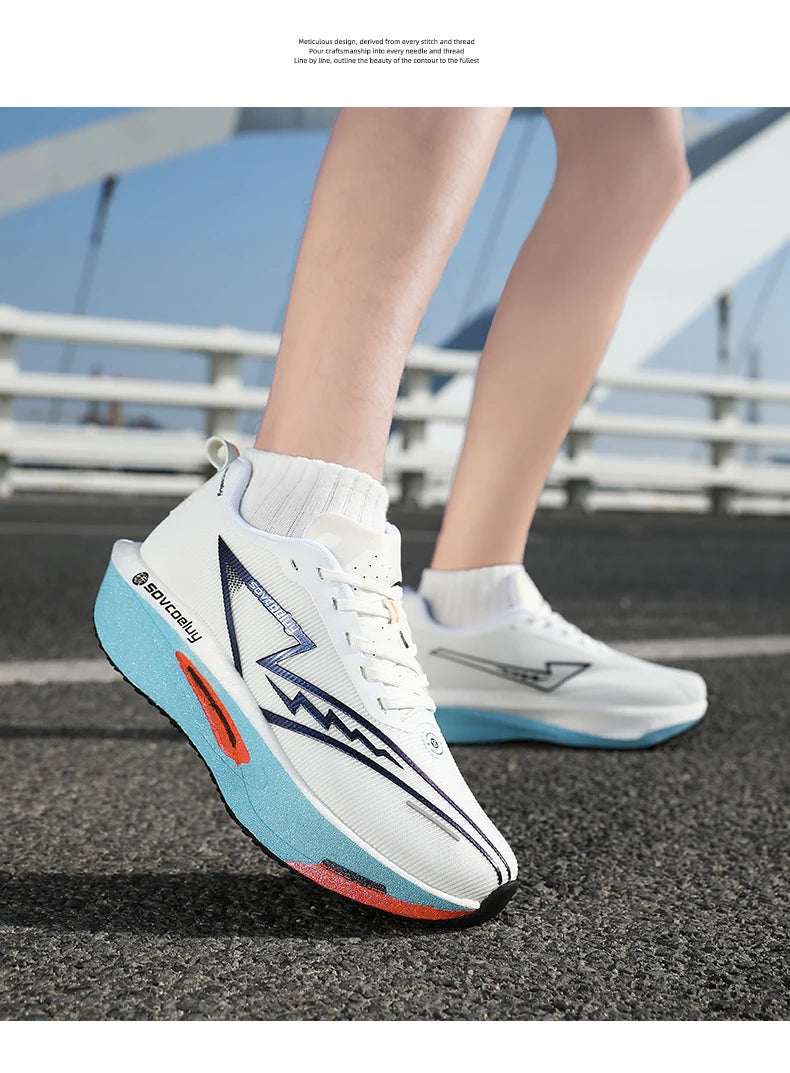 2026 løbesko med carbonplade til marathon, sportslige, åndbare og lette, komfortable skridsikre sneakers til mænd og kvinder, casual, ny