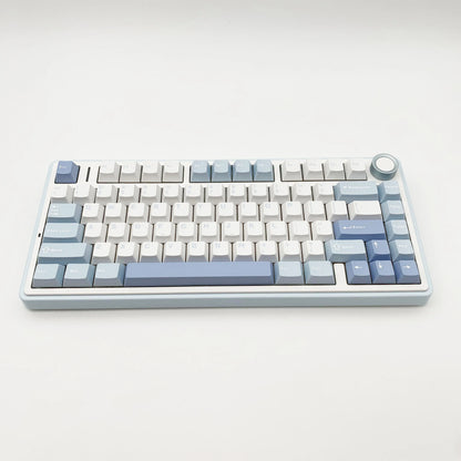 AULA F75 Gaming Mechanical Keyboard RGB 75% Layout Side-engraving Customized Gasket Mounted 80 key PBT Keycaps Wireless keyboard