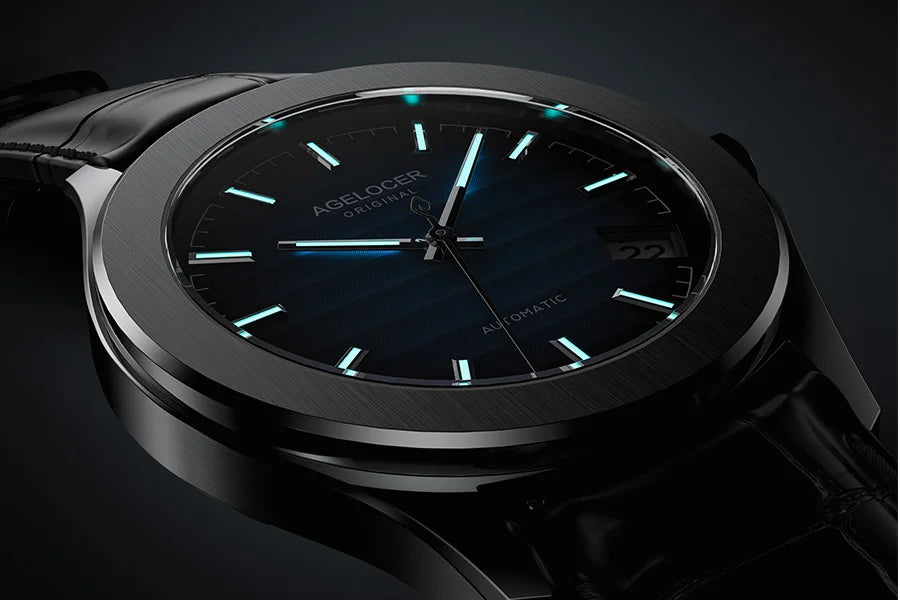 Reloj AGELOCER Original Baikal para hombre, con calendario grande, de estilo formal y de negocios, mecánico automático. Regalo de cumpleaños para hombre.