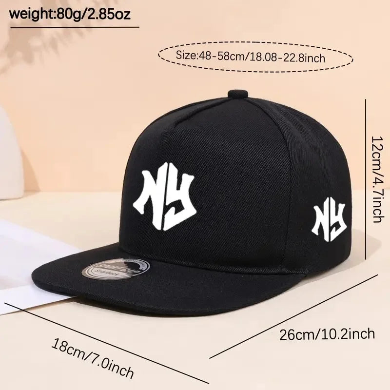 Neutral letter printed baseball cap for spring and autumn outdoor adjustable casual hip-hop truck cap sun protection hat