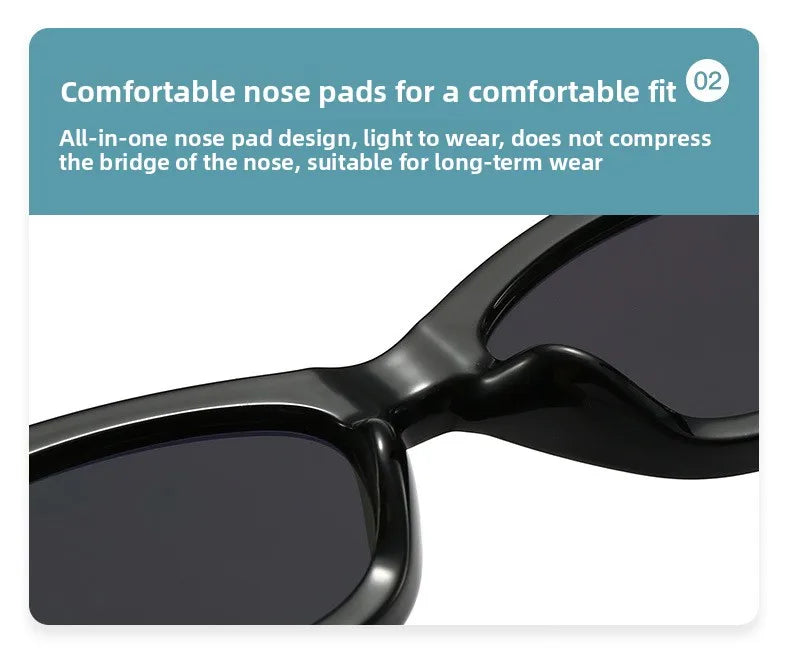 NOIRVUE New Cat-eye Butterfly Sunglasses Fashion High Quality Glasses for Women Men High-definition Nylon Lenses