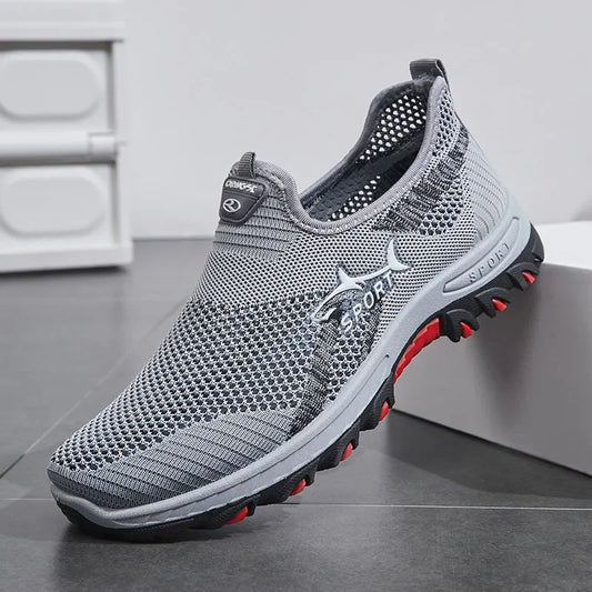 2025 Breathable Hiking Shoes for Men Air Mesh Casual Sneakers Outdoor Lightweight Casual Shoes New Fashion Walking Shoes for Men