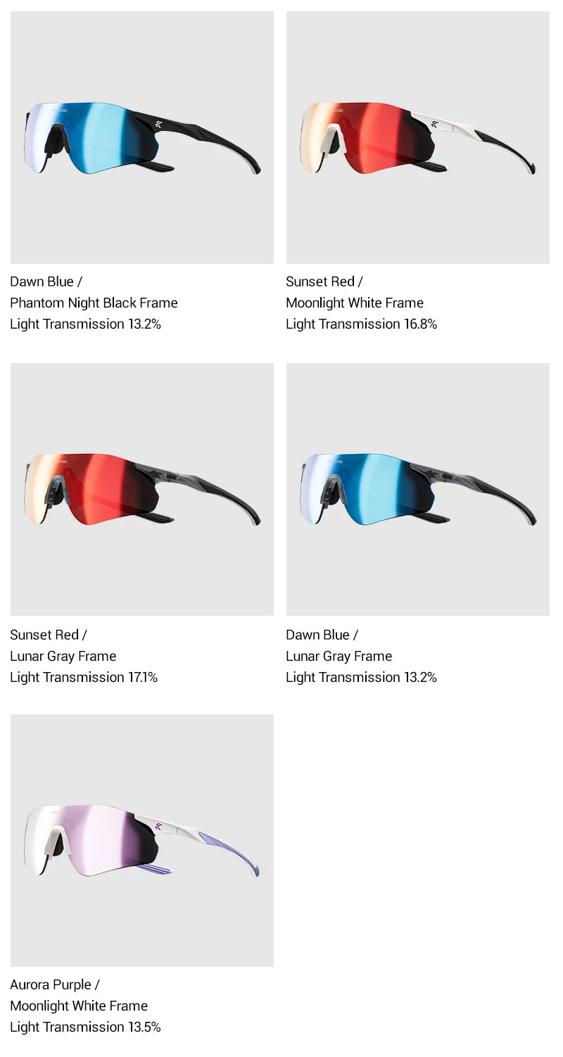 Kapvoe New Outdoor Running Cycling Glasses Bike Photochromic Sunglasses Women Eyewear Men Sports Marathon Bicycle UV400 Goggles