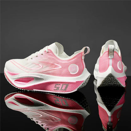 Baskets de sport pour homme FourSeasons, chaussures de course CarbonPlate, chaussures de marathon respirantes et confortables, chaussures d'entraînement d'athlétisme, marche