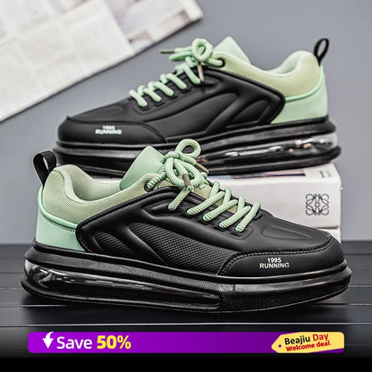 Air Cushion Men Sports Running Shoes Casual Breathable Lightweight Women's Comfortable Athletic Nonskid Walking Sneakers ﻿