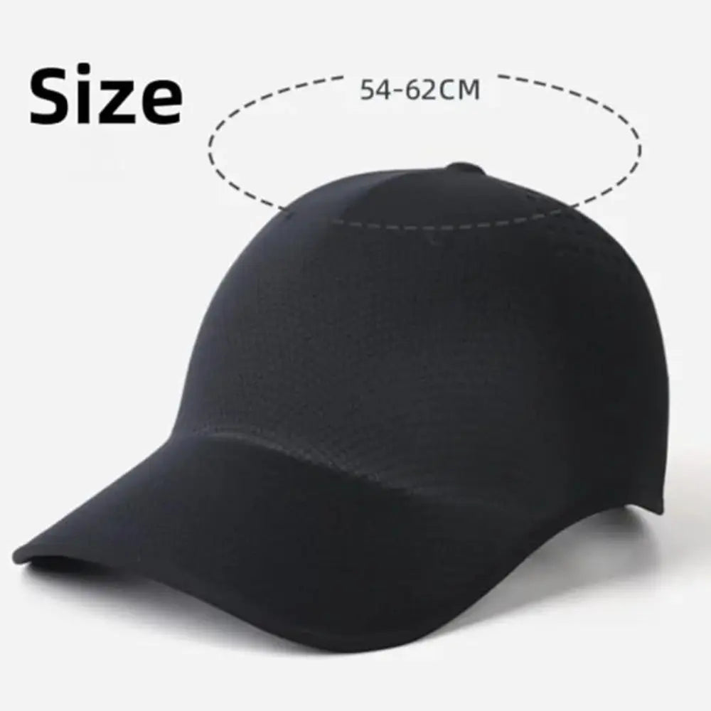 Creative Gift Seamless Baseball Cap Quick Drying Packable Sports Hat Polyester Lightweight Visor Cap