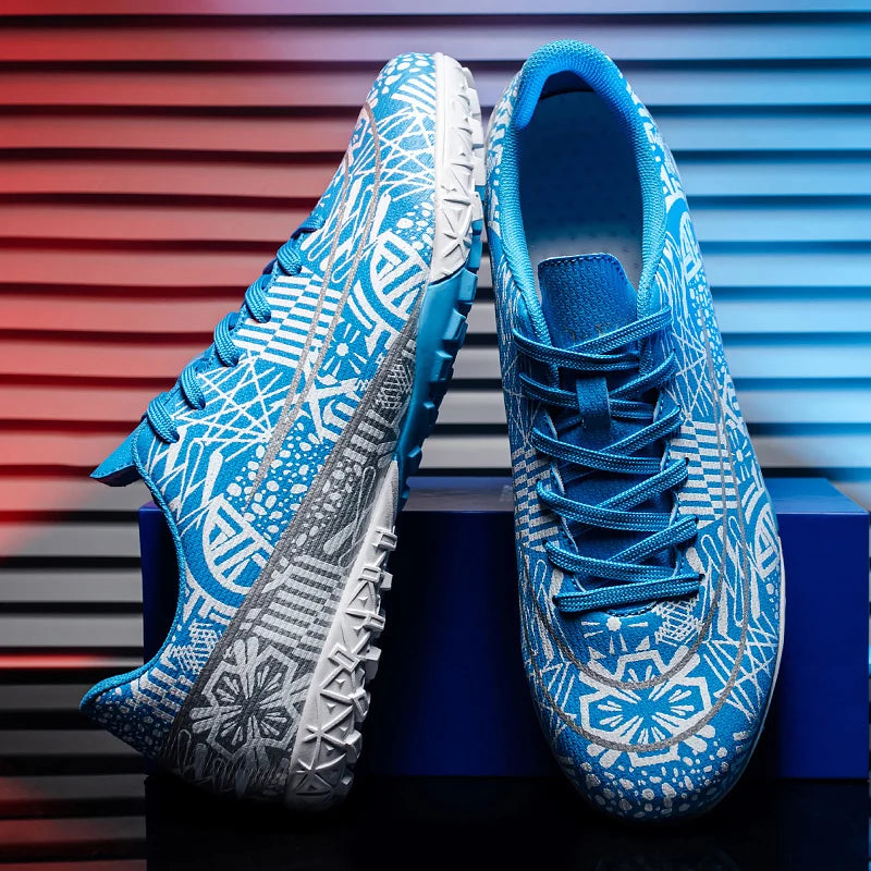 Chaussures de football montantes 2026 avec crampons FG longs et crampons TF, adaptées aux hommes et aux femmes, respirantes et antidérapantes
