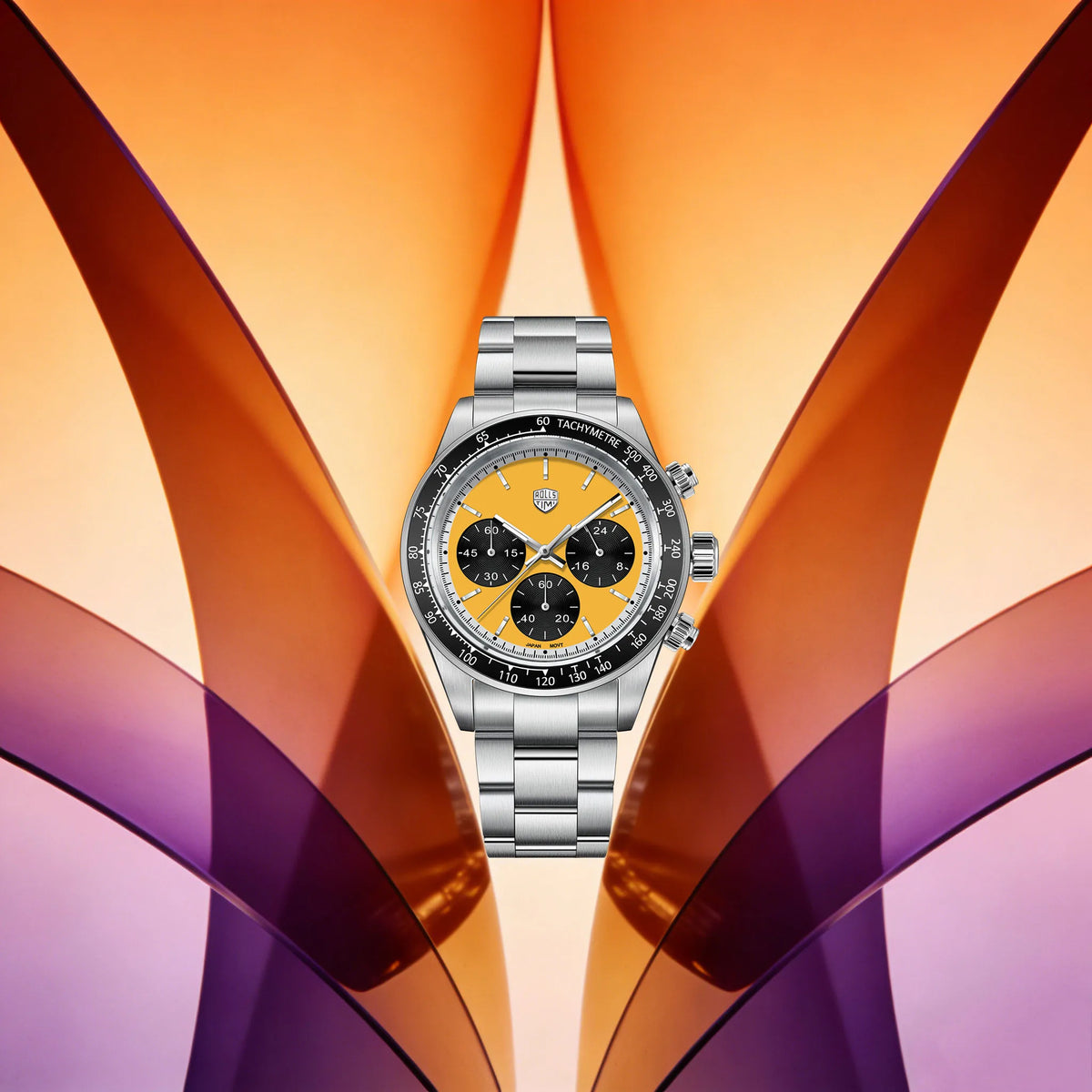 Rossitimi Casual Elegance herenhorloge met kwarts, lichte luxe, premium roestvrij staal, saffierglas, klein, drie-pins, lichtgevend duikhorloge