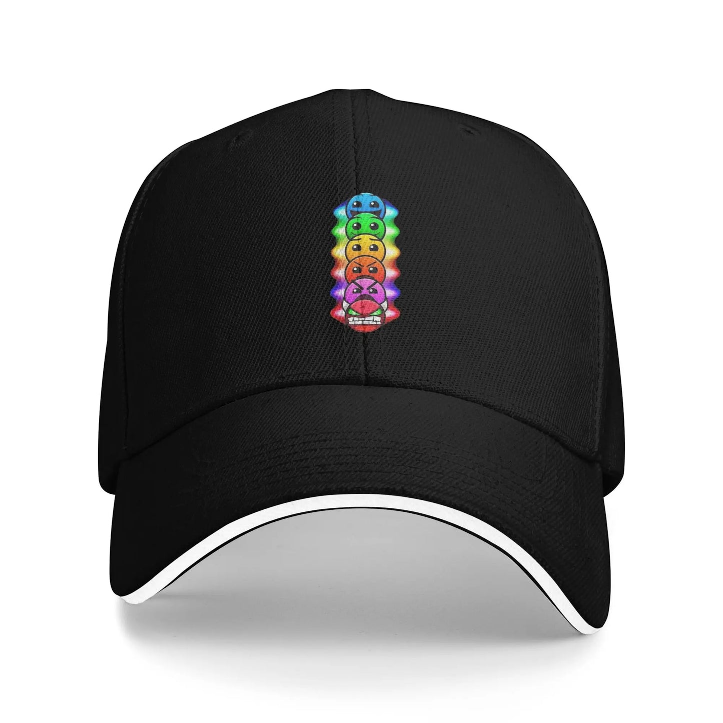 Geometry Gaming Cube Dash Baseball Caps Hip Hop Extreme Demon Sandwich Cap Unisex Style Adjustable Dad Hat Running Golf