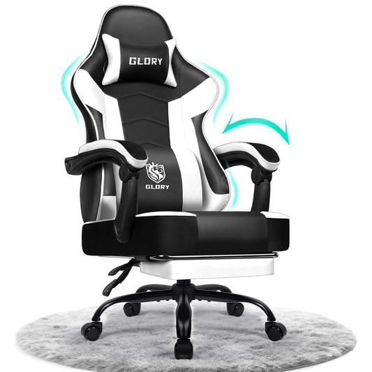 Daccormax 170° Gaming Chair Ergonomic PC Gaming Chair with Adjustable Footrest and Lumbar Support High-Back Breathable Design