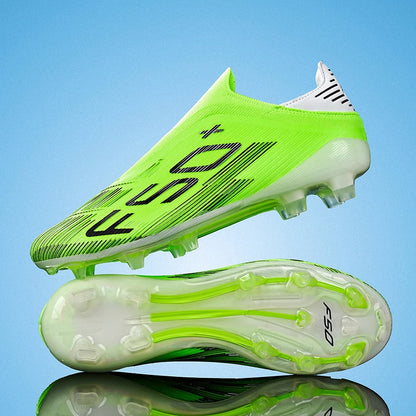 Nouvelles chaussures de football pour hommes, baskets antidérapantes, chaussures d'entraînement, bottes de football très vendues, crampons légers de haute qualité pour matchs sur gazon, mi-hautes pour l'extérieur