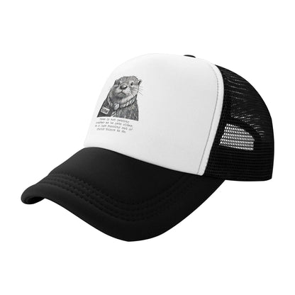 Unisex Steve Is Not Getting Smarter As He Gets Older Otter  Trucker Hats Mesh Baseball Cap Dad Hat  Adjustable Trucker Cap
