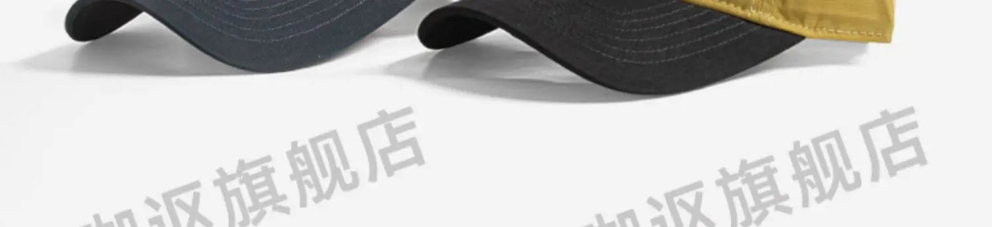 Deep top men's baseball cap big head circumference contrasting color trend street versatile sunshade women's cap