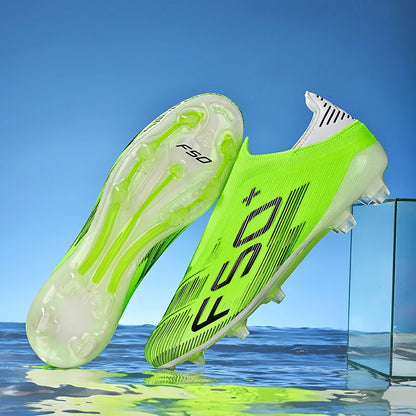 Nouvelles chaussures de football pour hommes, crampons, baskets légères de haute qualité, pour l'entraînement sur gazon, bottes de football très vendues, antidérapantes, mi-hautes, pour l'extérieur.