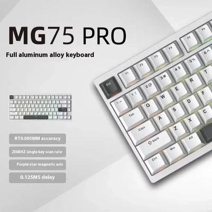 IROK MG75 Pro MG75 Max Aluminum Magnetic Gaming Computer Mechanical Keyboard 75% Rapid Trigger 8K RGB Hotswap Gamer Keyboard