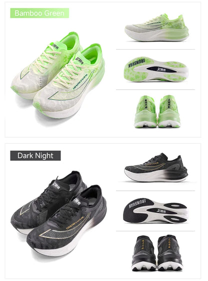 IRUNSVAN Nylon Carbon Plate Professional Marathon Running Shoes for Man Lightweight Cushioning Training Outdoor Sneakers Women