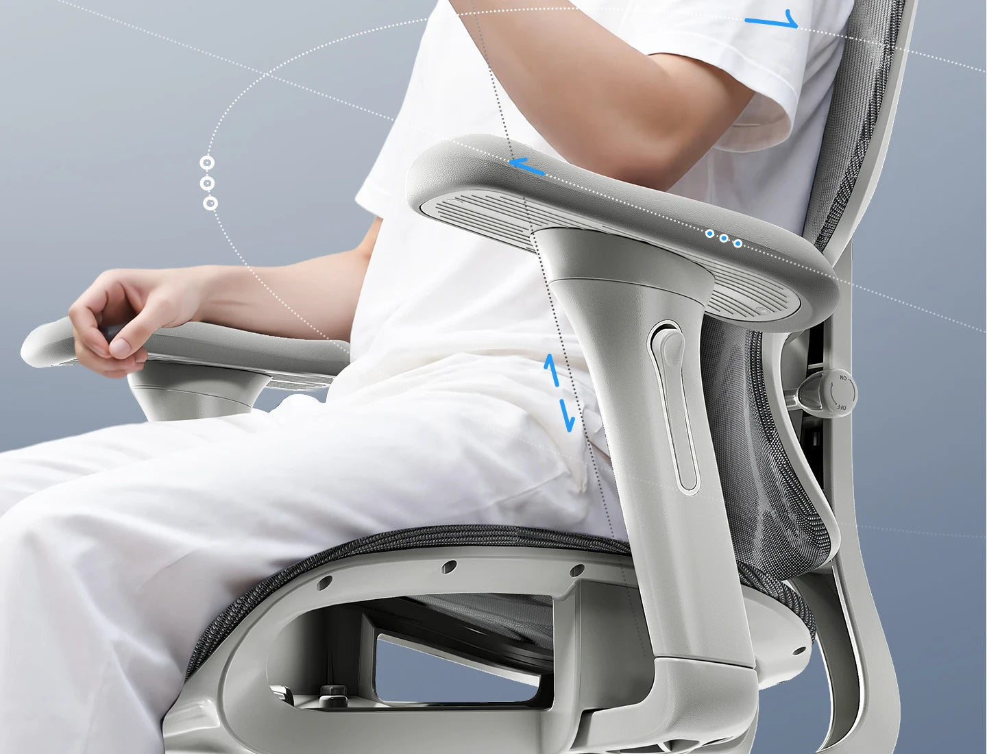 Ergonomic Office Chair Comfortable Long Sitting Home Gaming Computer Recliner Nap Chair Adjustable Height Lumbar Support Swivel